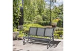 Outsunny 3 Seat Glider Chair | Black Outsunny 3 Seat Glider Chair | Black