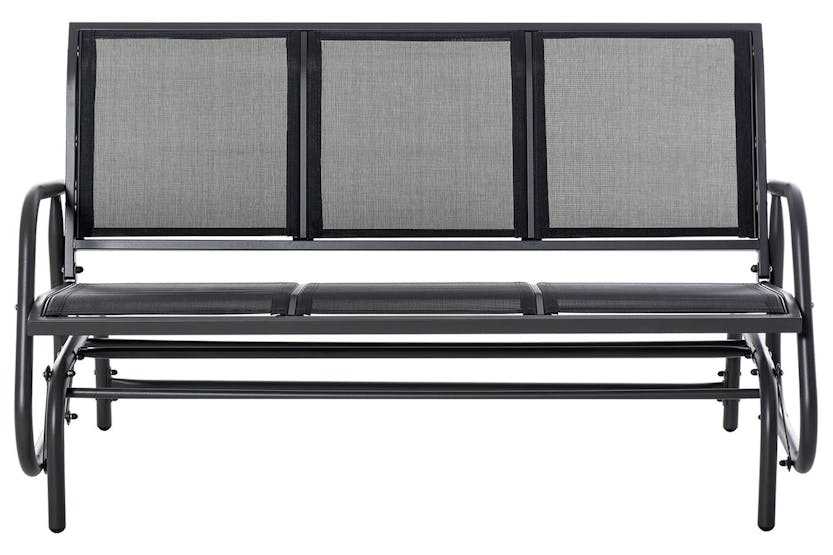 Outsunny 3 Seat Glider Chair | Black Outsunny 3 Seat Glider Chair | Black