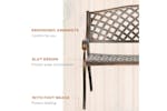 Outsunny Outdoor Garden Bench | Bronze Outsunny Outdoor Garden Bench | Bronze