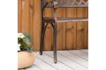 Outsunny Outdoor Garden Bench | Bronze Outsunny Outdoor Garden Bench | Bronze