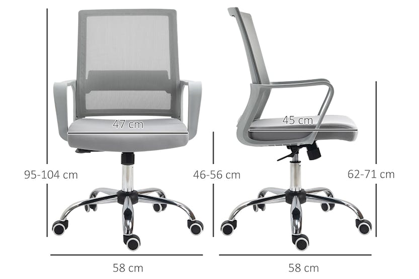 Vinsetto Ergonomic Desk Chair | Grey Vinsetto Ergonomic Desk Chair | Grey