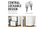 Homcom Vinsetto Filing Cabinet | White Homcom Vinsetto Filing Cabinet | White