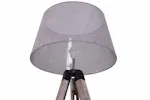 Homcom | Mid Century Tripod Floor Lamp | Grey/Natural Homcom | Mid Century Tripod Floor Lamp | Grey/Natural