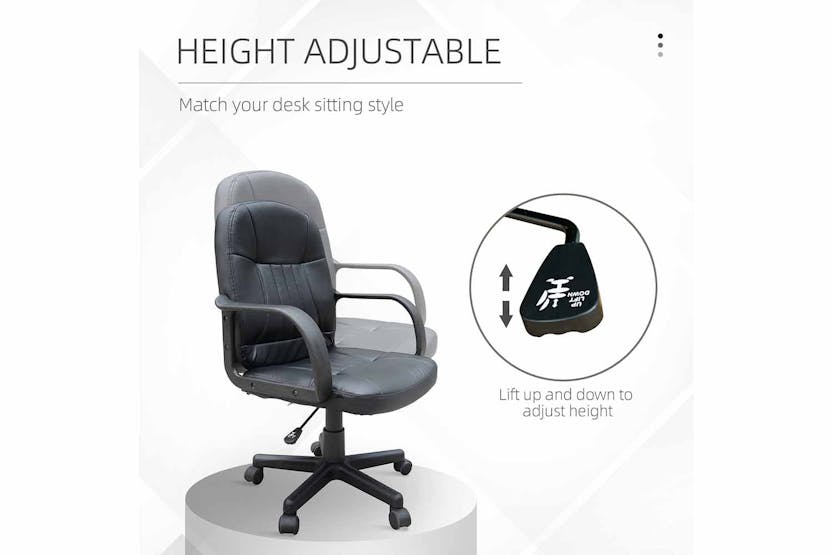 Homcom Swivel Office Chair | Black Homcom Swivel Office Chair | Black