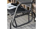Outsunny Outdoor Glider Rocking Chair with Weather & UV Resistance | Black/Dark Grey Outsunny Outdoor Glider Rocking Chair with Weather & UV Resistance | Black/Dark Grey