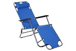Outsunny Sun Lounger with Pillow | Blue Outsunny Sun Lounger with Pillow | Blue