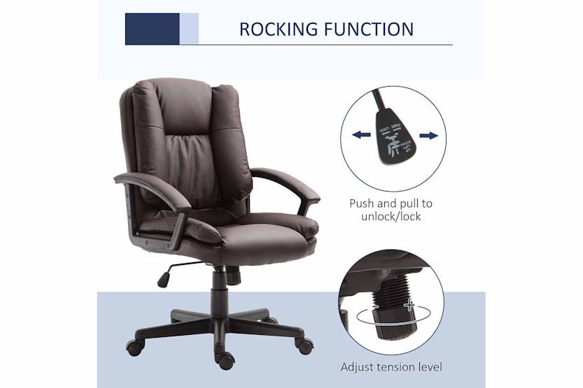 Homcom Executive Office Chair | Brown Homcom Executive Office Chair | Brown