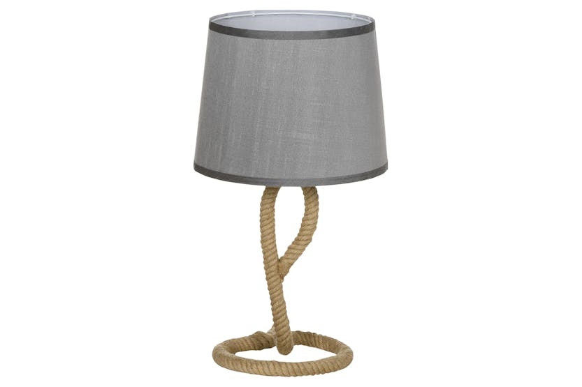 Homcom | Rope Table Lamp | Brown/Grey Homcom | Rope Table Lamp | Brown/Grey