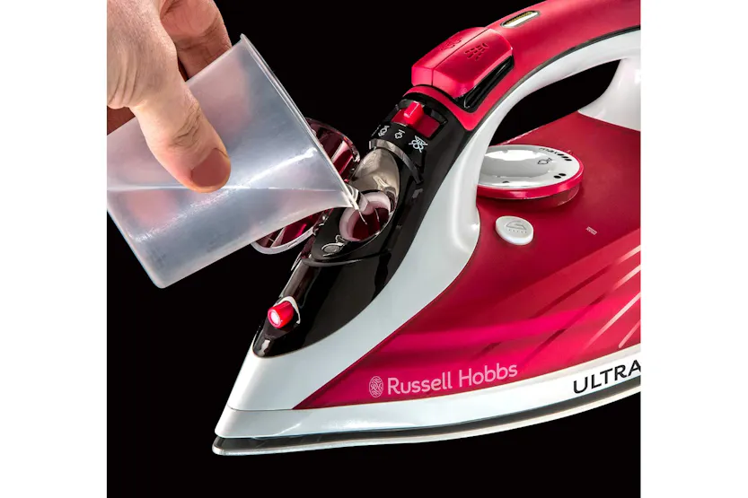 Russell Hobbs 2600W Ultra Steam Pro Iron | 23990 | Red Russell Hobbs 2600W Ultra Steam Pro Iron | 23990 | Red