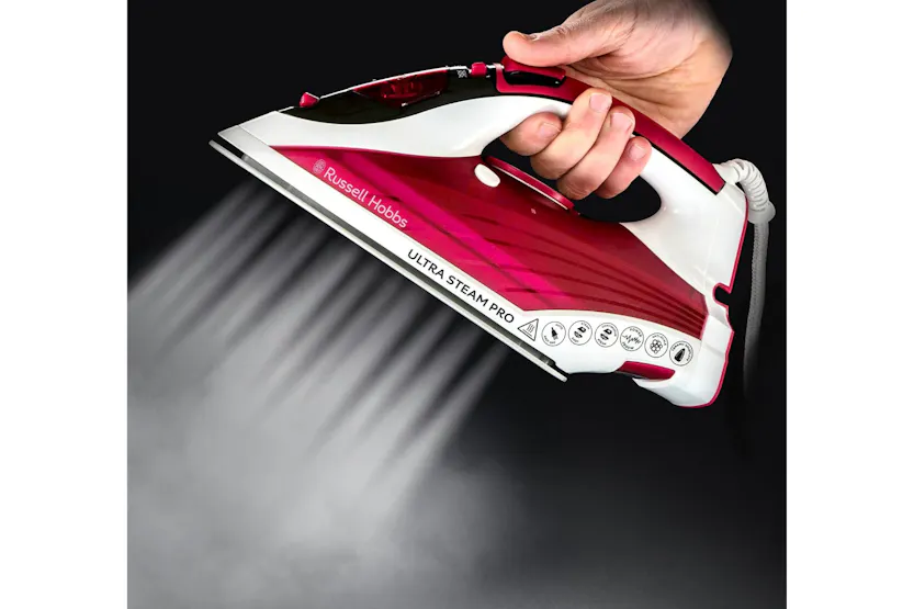 Russell Hobbs 2600W Ultra Steam Pro Iron | 23990 | Red Russell Hobbs 2600W Ultra Steam Pro Iron | 23990 | Red