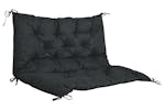 Outsunny 2 Seater Bench Cushion | Black Outsunny 2 Seater Bench Cushion | Black