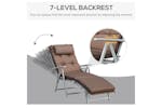 Outsunny Sun Lounge Chair | Brown Outsunny Sun Lounge Chair | Brown