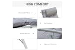 Outsunny Padded Sun Lounger with Pillow | Grey Outsunny Padded Sun Lounger with Pillow | Grey