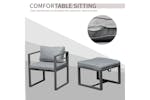 Outsunny Patio Dining Table Set | Dark Grey/Grey | 9 Pieces Outsunny Patio Dining Table Set | Dark Grey/Grey | 9 Pieces