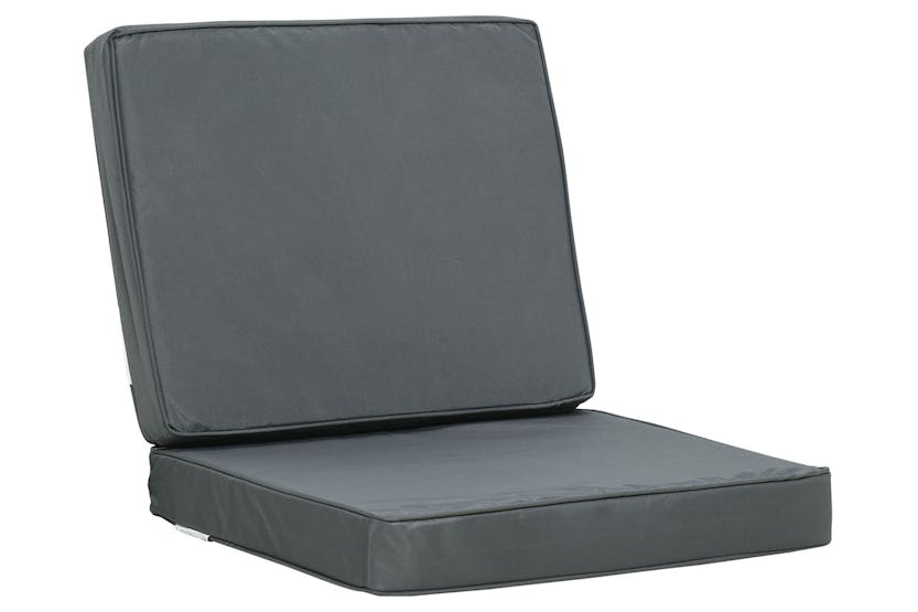 Outsunny Replacement Seat and Back Cushion Set | Grey Outsunny Replacement Seat and Back Cushion Set | Grey