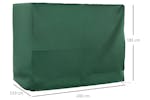 Outsunny Water UV Resistant Garden Chair Protective Cover | Green Outsunny Water UV Resistant Garden Chair Protective Cover | Green