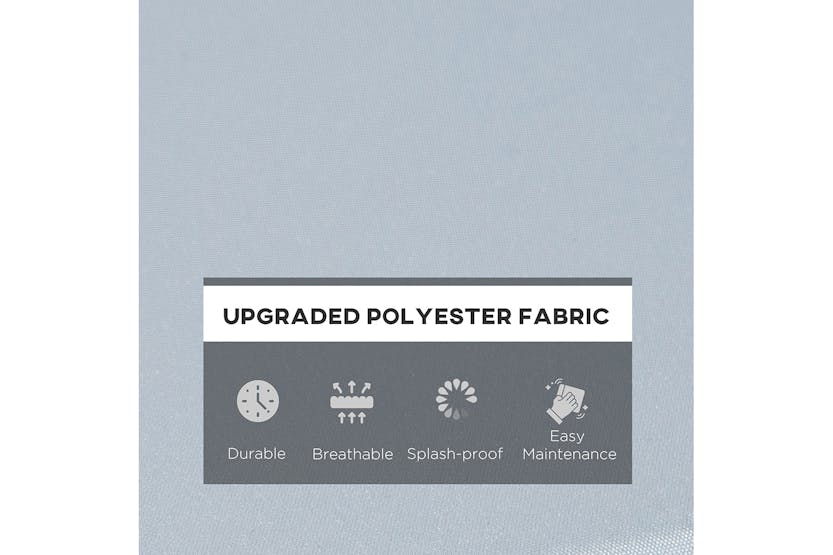 Outsunny Outdoor Seat Cushion Pads for Rattan Furniture | Grey | 3 Pieces Outsunny Outdoor Seat Cushion Pads for Rattan Furniture | Grey | 3 Pieces