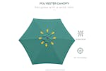 Outsunny Outdoor Garden Tilt Umbrella Sun Parasol | Dark Green Outsunny Outdoor Garden Tilt Umbrella Sun Parasol | Dark Green