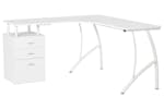 Homcom Home Office Desk | Storage Drawer | White Homcom Home Office Desk | Storage Drawer | White