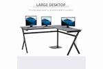 Homcom Home Office Computer Desk | Black Homcom Home Office Computer Desk | Black