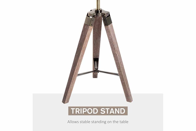 Homcom | Industrial Vintage Tripod Floor Lamp | Grey/Bronze Homcom | Industrial Vintage Tripod Floor Lamp | Grey/Bronze