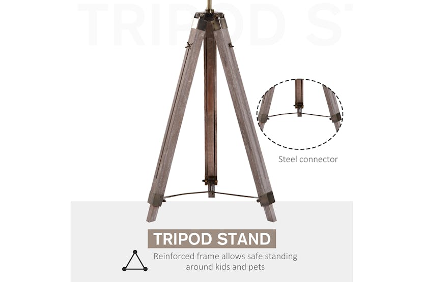 Homcom | Spotlight Tripod Floor Lamp | Grey/Bronze Homcom | Spotlight Tripod Floor Lamp | Grey/Bronze