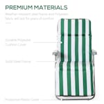 Outsunny Sun Lounge Chair | Green/White | Set of 2 Outsunny Sun Lounge Chair | Green/White | Set of 2