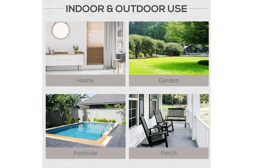 Outsunny Rattan Single Sofa Chair | Mixed Black Outsunny Rattan Single Sofa Chair | Mixed Black