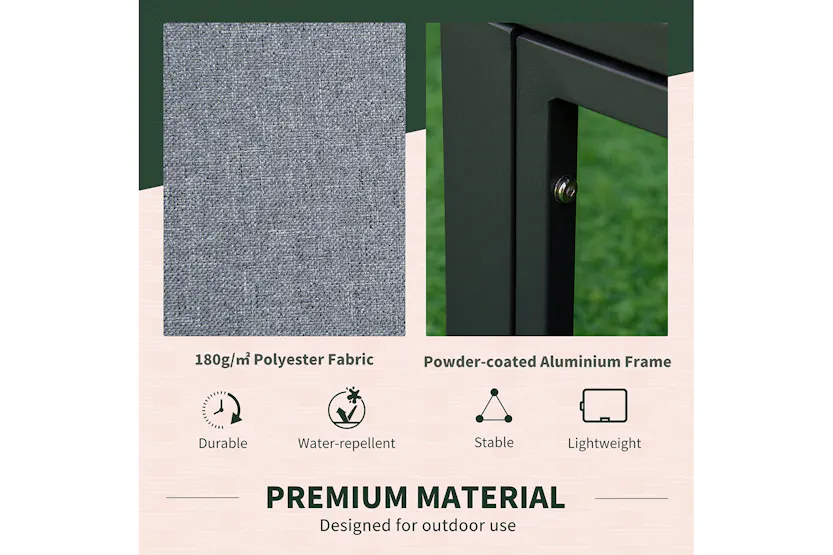 Outsunny Outdoor Sectional Sofa Set with Coffee Table and Cushions | 6 Pieces | Grey Outsunny Outdoor Sectional Sofa Set with Coffee Table and Cushions | 6 Pieces | Grey