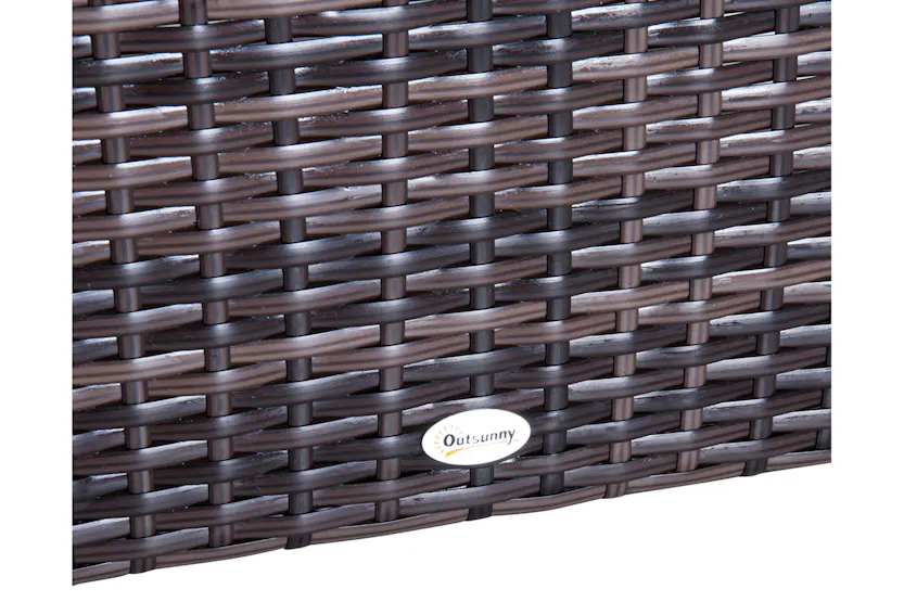 Outsunny Rattan Sofa Set | Brown/Beige Outsunny Rattan Sofa Set | Brown/Beige