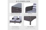 Outsunny Garden Furniture Set | Dark Grey/White Outsunny Garden Furniture Set | Dark Grey/White