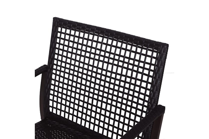 Outsunny Garden Bistro Set with round coffee table | Brown Outsunny Garden Bistro Set with round coffee table | Brown