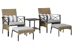 Outsunny Rattan Garden Furniture Set | Multi | 5 Pieces Outsunny Rattan Garden Furniture Set | Multi | 5 Pieces