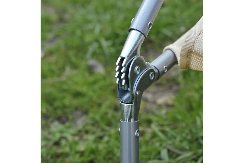 Outsunny Adjustable Sun Lounger | Beige Outsunny Adjustable Sun Lounger | Beige