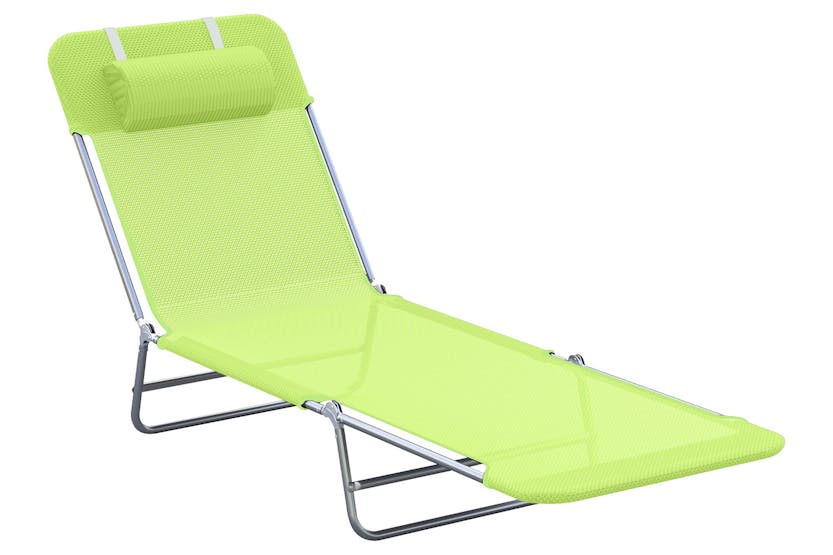 Outsunny Garden Lounger | Light Green Outsunny Garden Lounger | Light Green