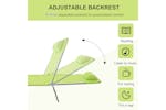 Outsunny Garden Lounger | Light Green Outsunny Garden Lounger | Light Green
