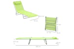 Outsunny Garden Lounger | Light Green Outsunny Garden Lounger | Light Green