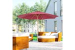 Outsunny 3m Sun Shade Patio Outdoor Umbrella | Wine Red Outsunny 3m Sun Shade Patio Outdoor Umbrella | Wine Red
