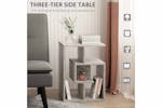 Homcom Side Tables for Bedroom | Cement colour Homcom Side Tables for Bedroom | Cement colour