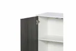 Homcom Push-Open Doors Cabinet | 2 Drawers | White/Grey Homcom Push-Open Doors Cabinet | 2 Drawers | White/Grey