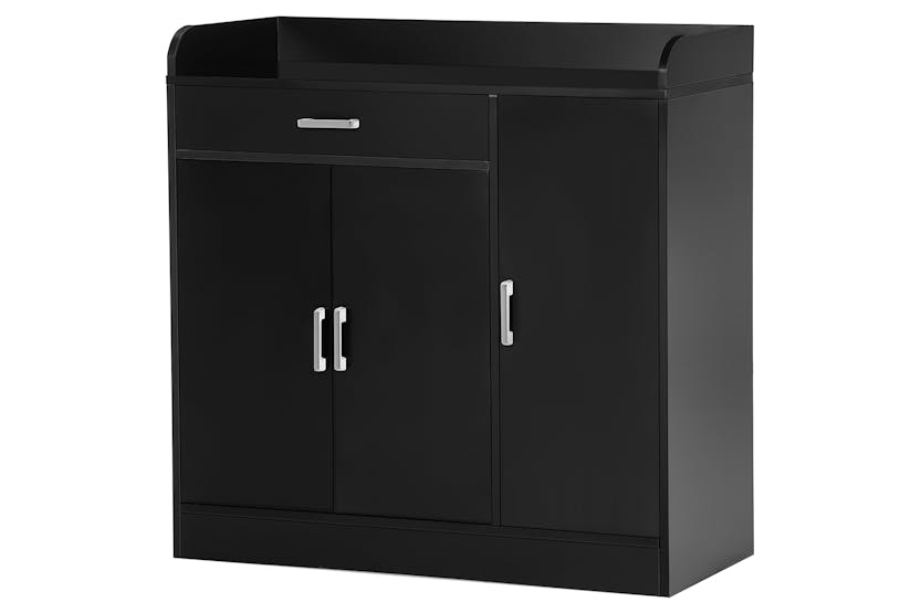 Homcom 3 Doors Sideboard | Storage Cabinet | Black Homcom 3 Doors Sideboard | Storage Cabinet | Black