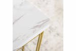 Homcom Marble Side Table | White/Gold | Set of 2 Homcom Marble Side Table | White/Gold | Set of 2
