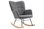 Homcom Boucle Rocking Chair | Dark Grey Homcom Boucle Rocking Chair | Dark Grey
