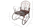 Outsunny Antique Wrought Metal Rocking Chair | Bronze Outsunny Antique Wrought Metal Rocking Chair | Bronze