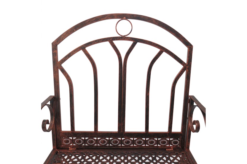 Outsunny Antique Wrought Metal Rocking Chair | Bronze Outsunny Antique Wrought Metal Rocking Chair | Bronze