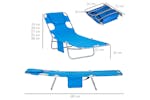 Outsunny Foldable Sun Lounger with Reading Hole | Blue Outsunny Foldable Sun Lounger with Reading Hole | Blue