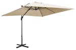 Outsunny Overhanging Cantilever Umbrella | Cream White Outsunny Overhanging Cantilever Umbrella | Cream White