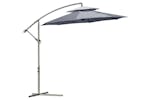 Outsunny 2.7m Garden Banana Parasol Cantilever Umbrella | Dark Grey Outsunny 2.7m Garden Banana Parasol Cantilever Umbrella | Dark Grey