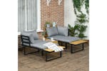 Outsunny Outdoor Patio Furniture Set with Cushions | Dark Grey/Light Grey Outsunny Outdoor Patio Furniture Set with Cushions | Dark Grey/Light Grey