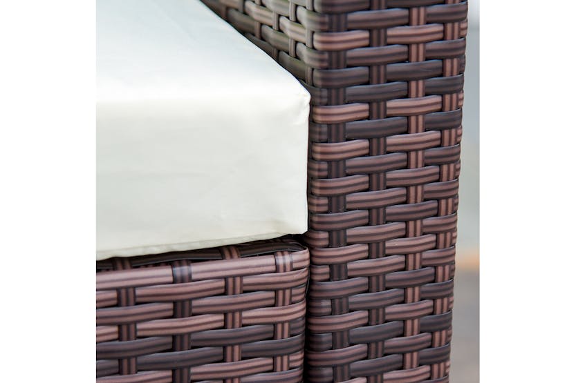 Outsunny Corner Sofa Set | Brown Outsunny Corner Sofa Set | Brown